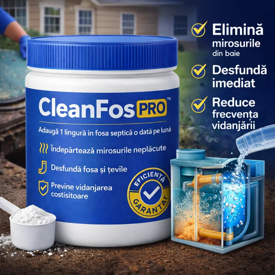 CleanFos PRO™ – Soluție pentru fosă septică și țevi